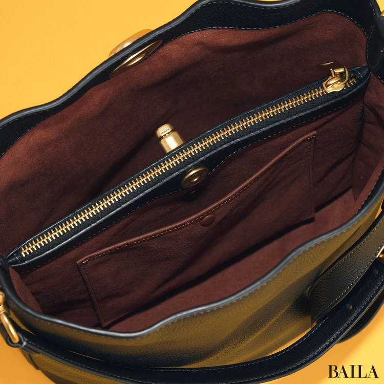 コーチ ウィロウ ソフト バケット バッグ 構造 内側ポケット