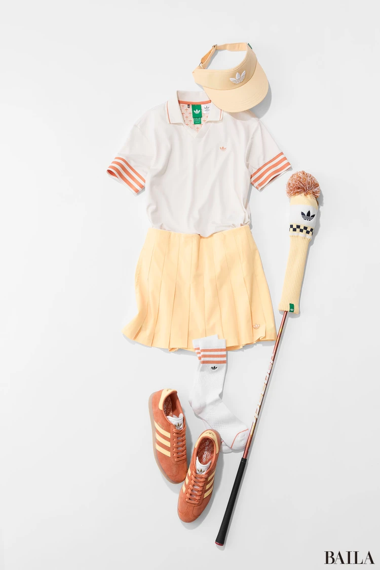 アディダスゴルフ イエローを効かせたゴルフウエア