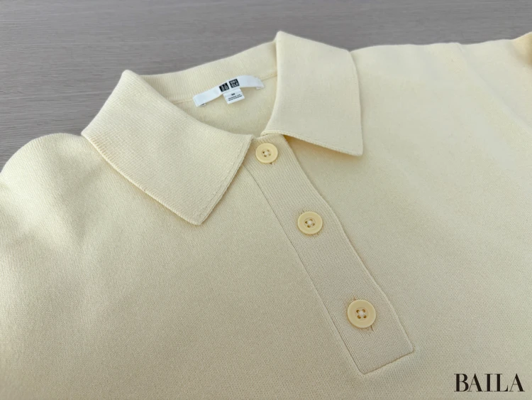 色み：明るく、顔周りをぱっと明るくするイエローの存在感