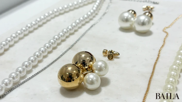 GU秋のパールピアス