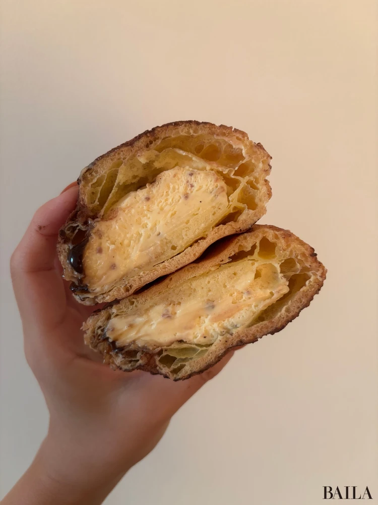 シーキューブ ローソン ウチカフェコラボ ティラミススイーツ ティラミスクッキーシュー 断面