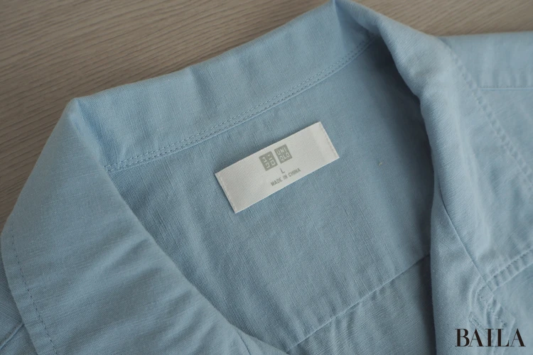 コットンリネンシャツの「サイズ」をメジャーで実寸!