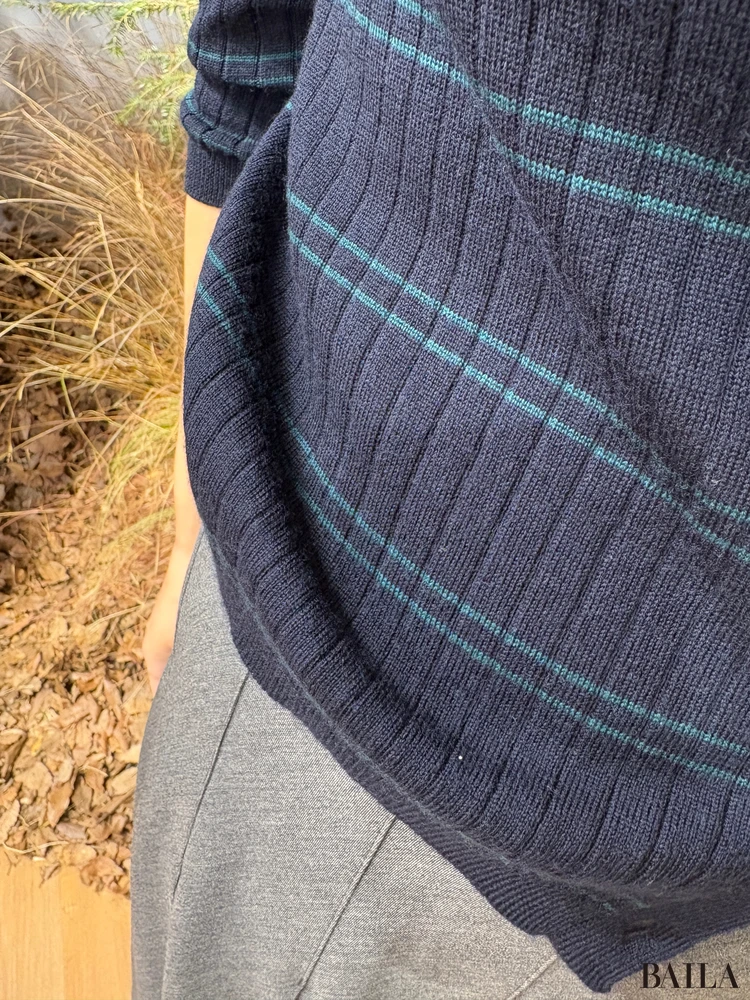 「メリノリブクルーネックショートカーディガン」