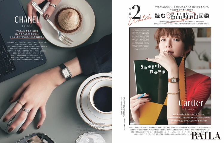 2025年10月28日（火）発売のBAILA12月号　可能性2　読む「名品時計」図鑑