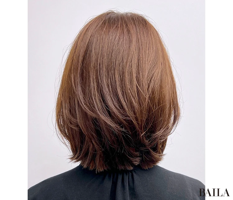 小顔な美シルエットボブ　バック