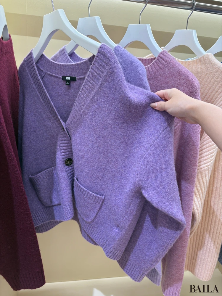 「スフレヤーンショートカーディガン」