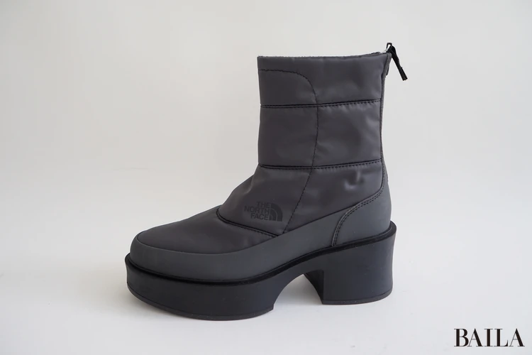 THE NORTH FACE「カルミア ヌプシ ブーツ ウォータープルーフ」¥26400 アスファルトグレー×TNFブラック サイズ6 24.0cm 162cm