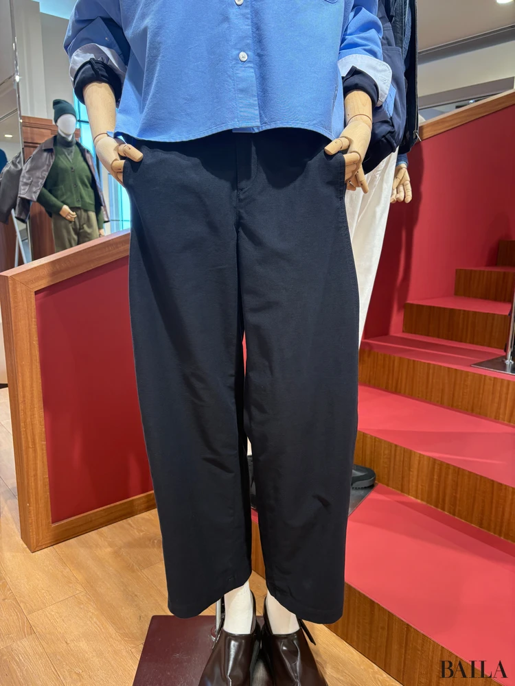 「ジャージーバレルレッグパンツ」