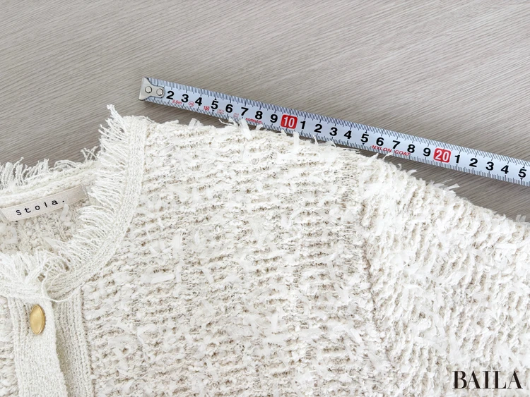 肩（襟〜切り替え部分）：約15cm