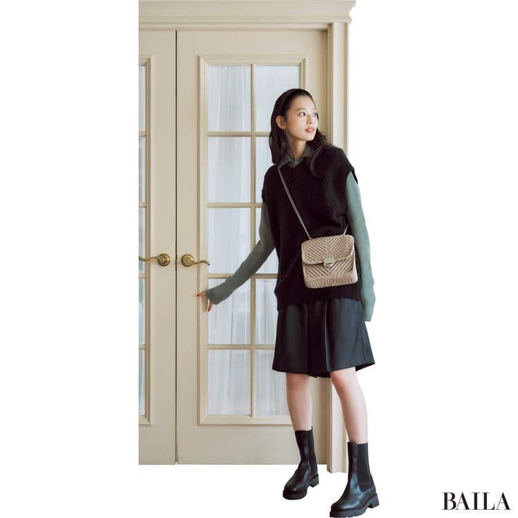 【10°C】KNIT VEST×ニット