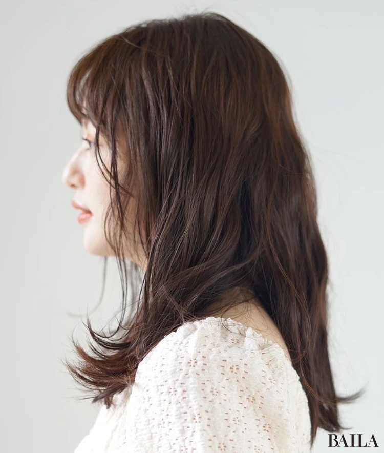 ニュアンスウェーブパーマ　サイド