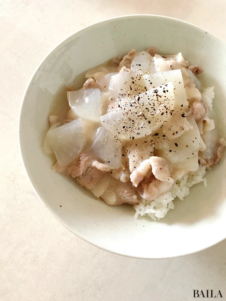 長谷川あかり レシピ イカとれんこんの炊き込みごはん 完成