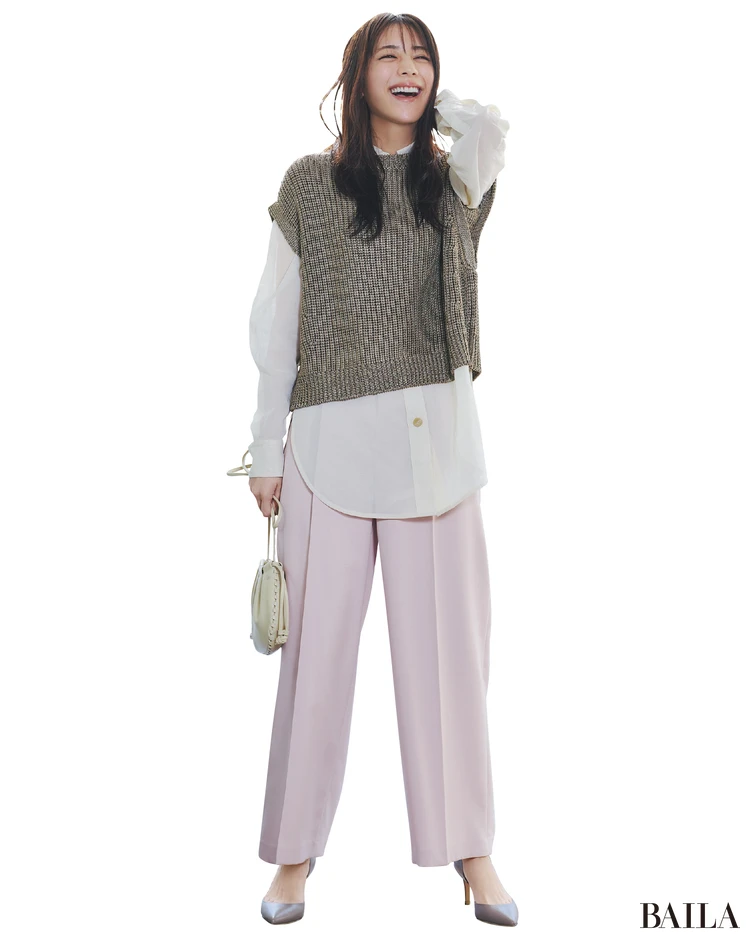 今っぽいラフさと感度の高さが光る 優しげトーンの配色で好感度たっぷりに