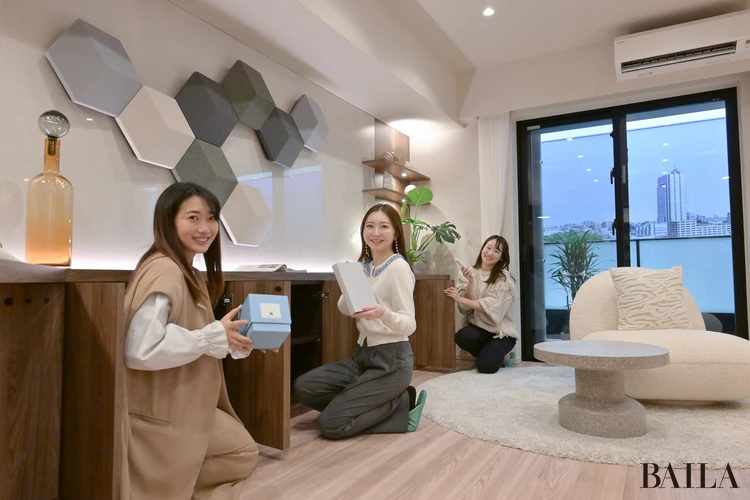 ザ・パークハウス 用賀プレイス　モデルルーム　リビングルーム　インテリアオプション　収納