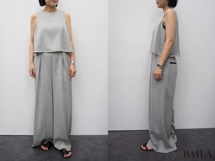 【uncrave】リネンライクツイルオールインワン 洗濯機洗い可・UVケア】リネンライクツイル オールインワン
