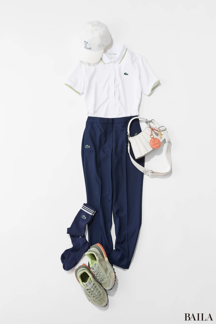 ラコステゴルフ　ポロシャツ×パンツのゴルフウエア