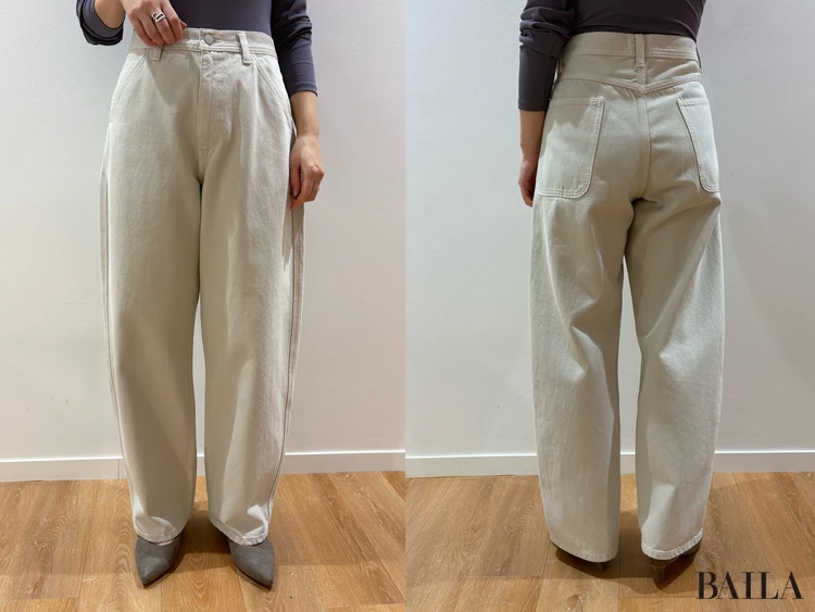 ワイドテーパードパンツ￥4990／Uniqlo U（ユニクロ）
