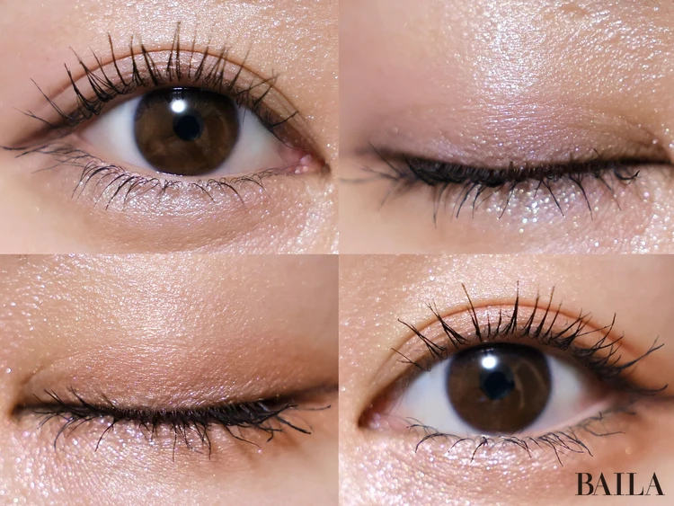 LUNASOL（ルナソル）夏新作コスメ　新色アイシャドウ２種　実際のメイク写真