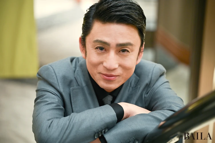 松本幸四郎さんポートレート 笑顔