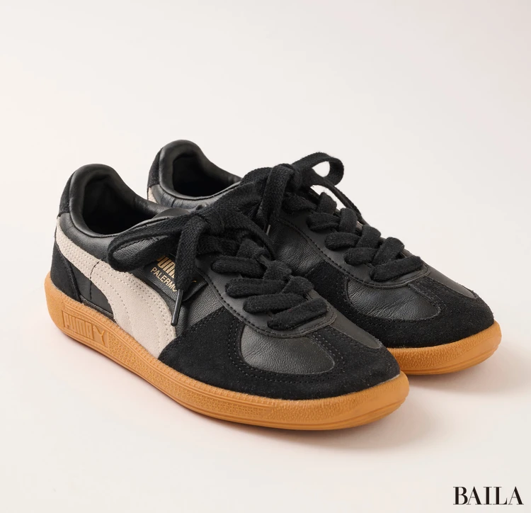 通勤ではきたいプーマのスニーカー 黒スニーカー パレルモ