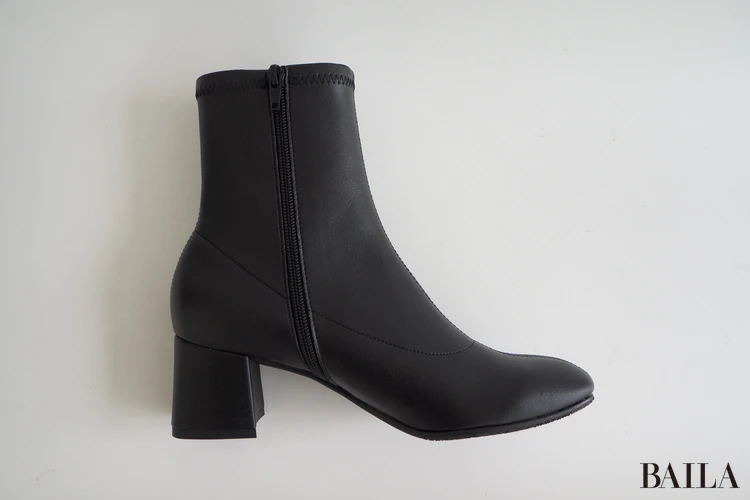 ワシントン靴店 晴雨兼用ショートブーツ ¥17600 ブラック Lサイズ 24.0cm 24.5cm 162cm