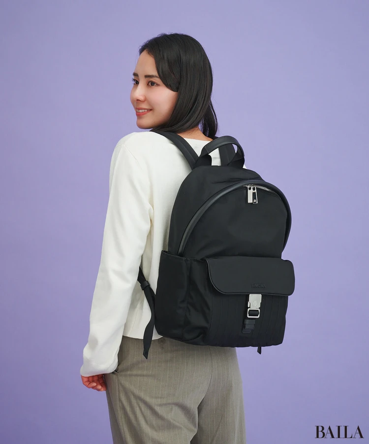 リモワ　リュック　着用感