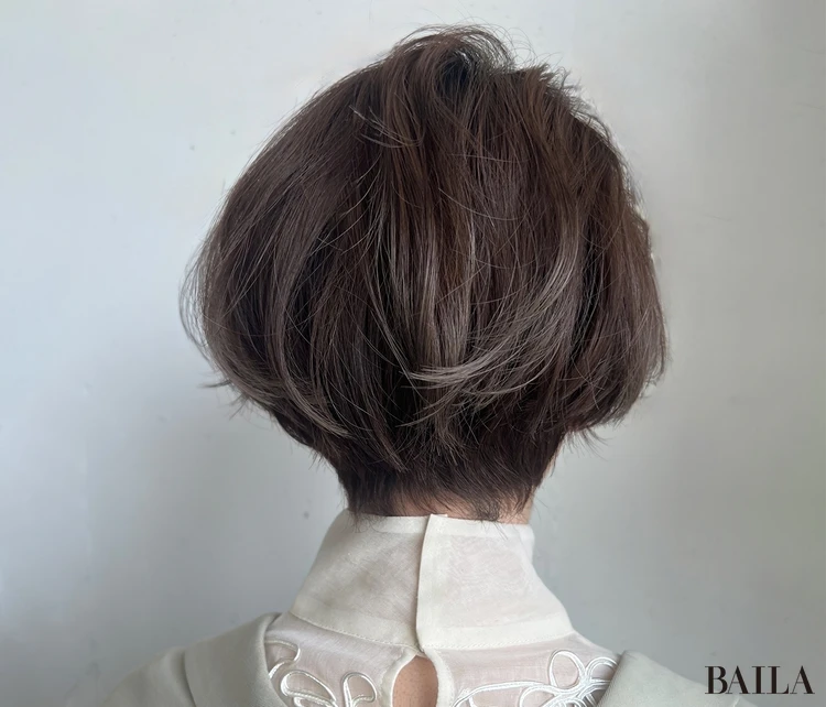 ゆるふわショートボブ　バック