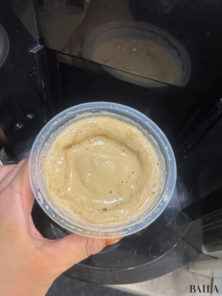 セブンイレブン　カフェラテスムージー　出来上がり