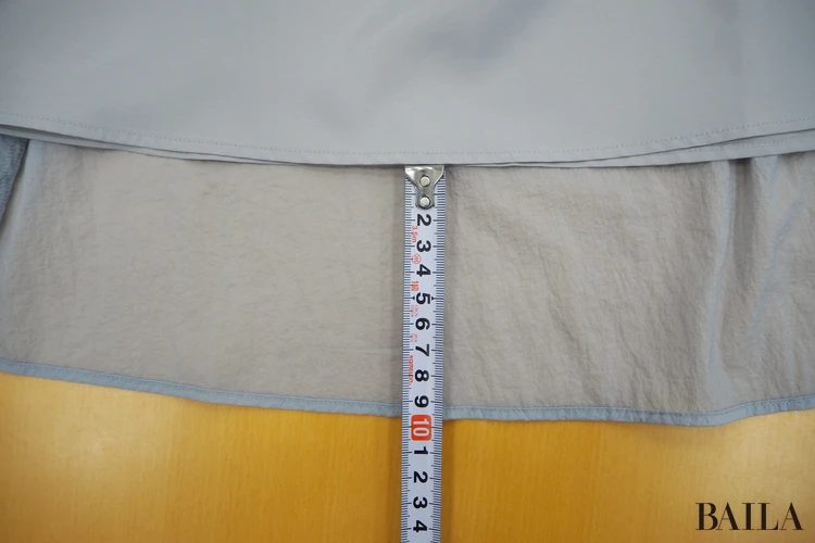 裏地(裾から上に):約10cm