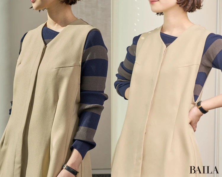 自然光と室内の比較画像です