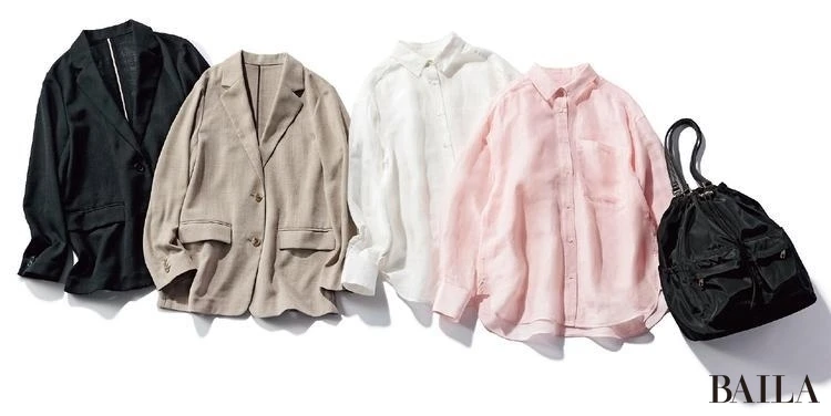 SHIPS（シップス）リュック・ リネン混シャツ・ ジャケット