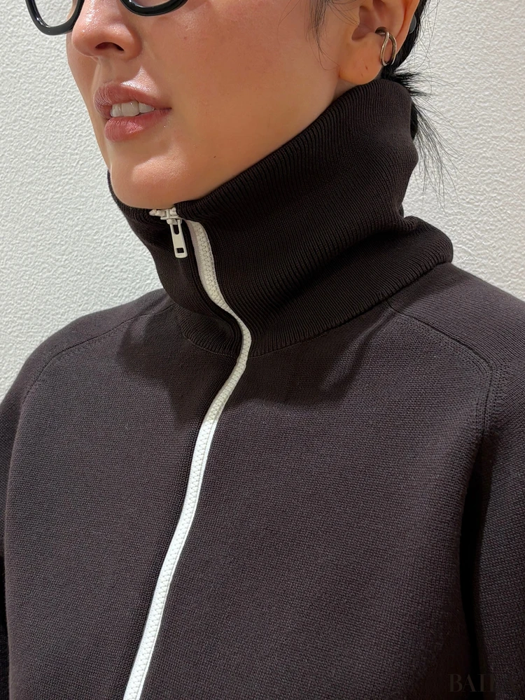 ミラノリブフルジップカーディガン¥5990