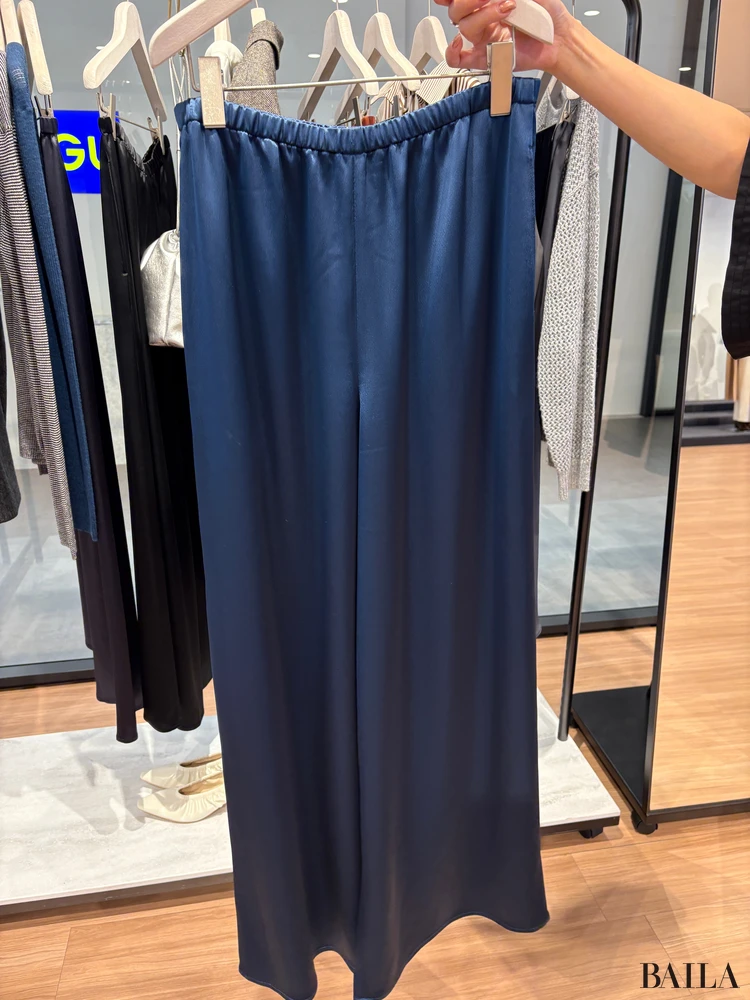 プラステ「トリアセサテンフルレングスイージーパンツ」