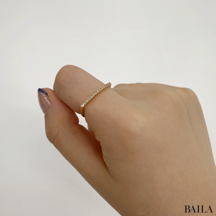 「Hirotaka（ヒロタカ）」 GOSSAMER U シェープ ダイヤモンド リング