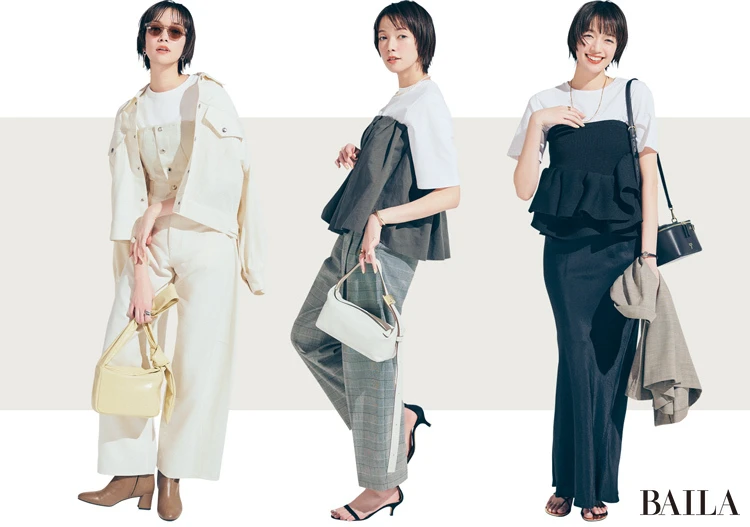 【最旬レイヤードでいつもの白Tを新しく】着るだけでコーデに奥行きと洒落感が生まれる “ビスチェ”