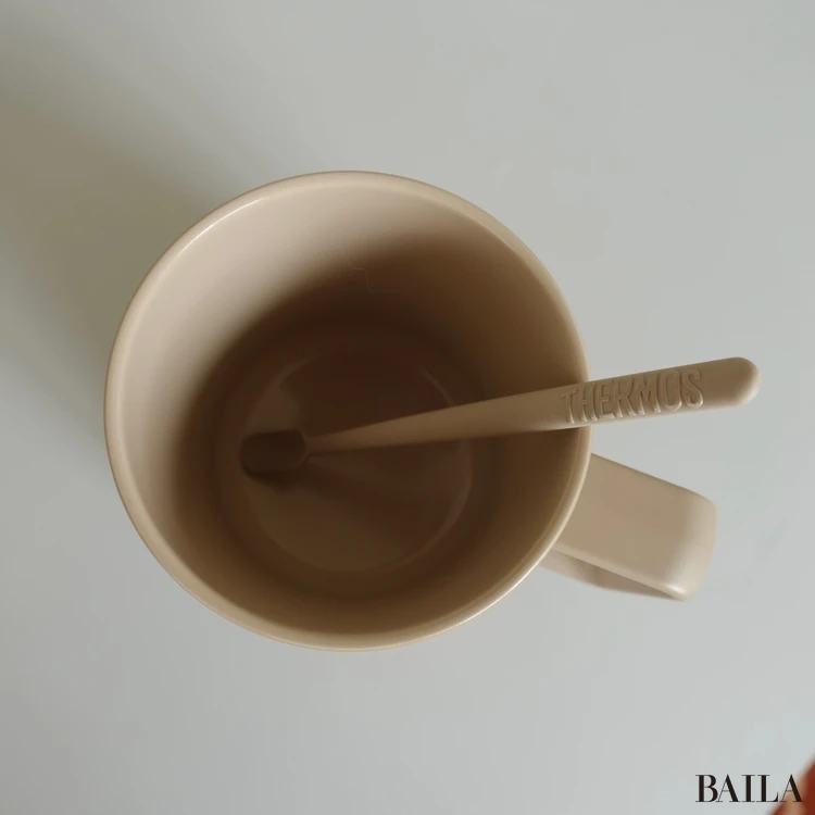 サーモスのステンレスの中の様子