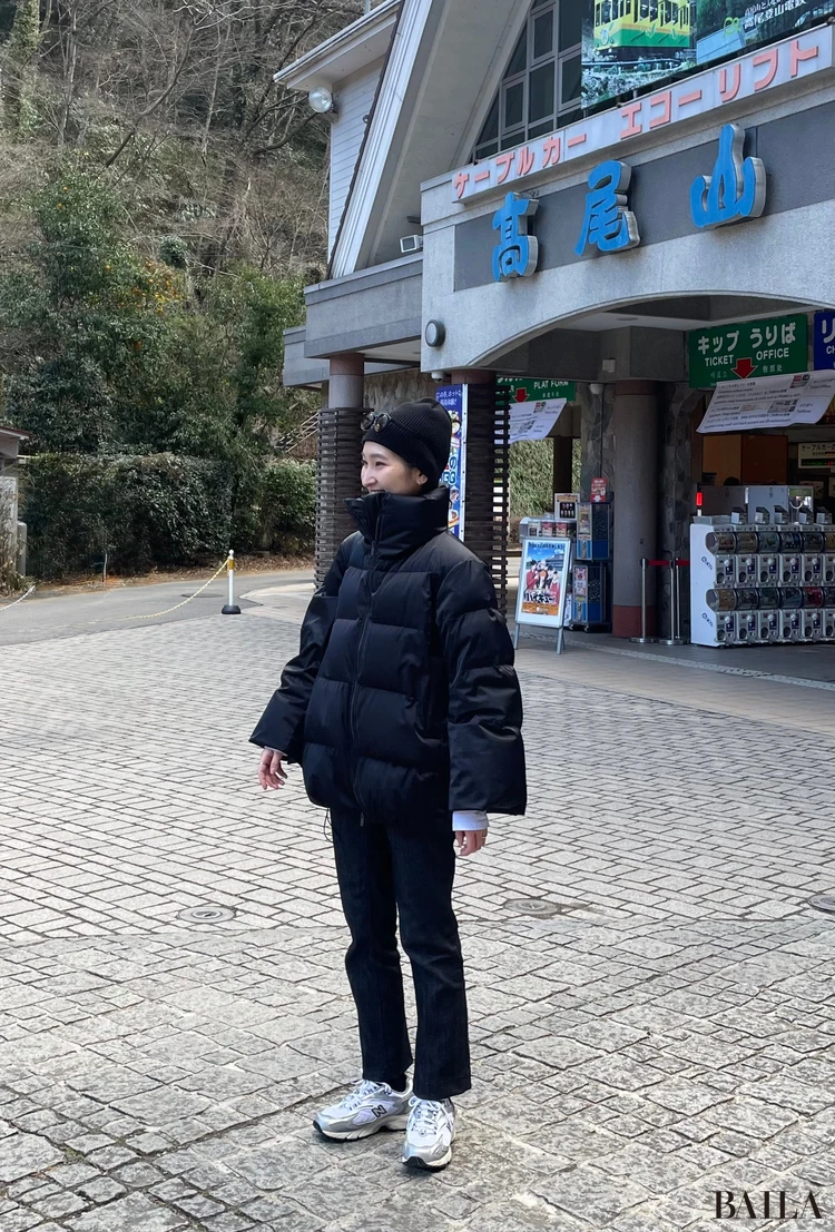 ＋Jダウンを使用した30代女性防寒コーデ