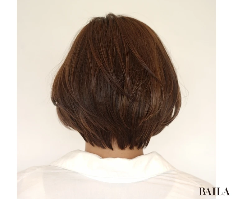 エアリーショートボブ　バック