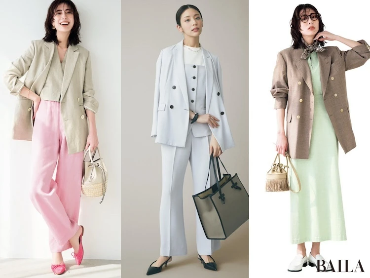 【30代の通勤ジャケットコーデ5選】憂鬱な梅雨も気分上がる!上級見え必至なテーラードジャケットコーデ