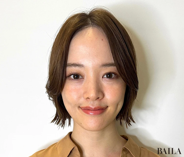 キュートな外ハネボブ　正面