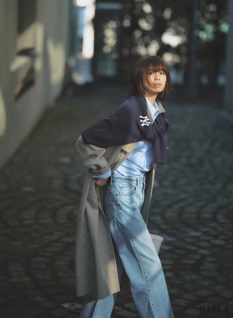 ひと巻きトッピングが強弱の効いた洒落感に