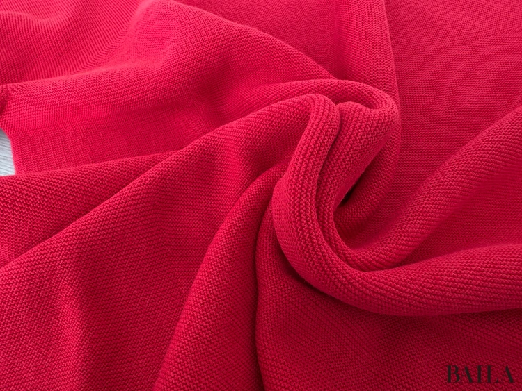 質感：コットン100％ならではの素肌に寄り添う心地よさ