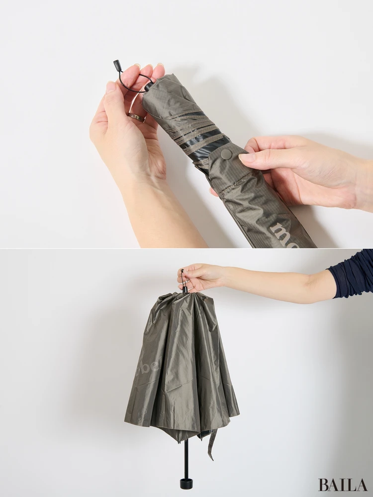 モンベルの日傘　収納とお手入れ