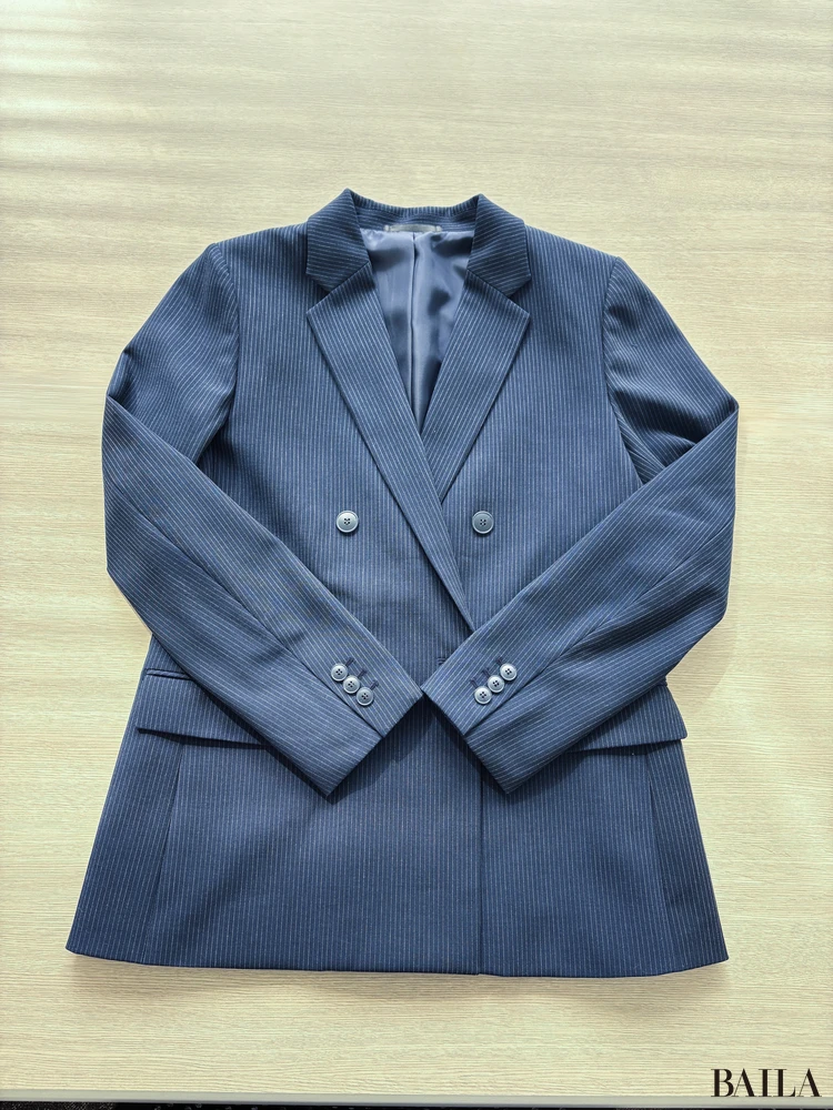 ダブルジャケット/ストライプの「細部」に注目！