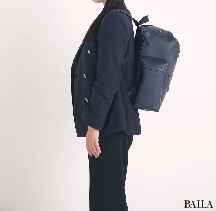 ハンター　リュック　着用感　サイド