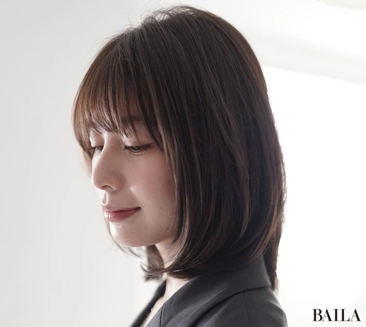 伸ばしかけレイヤーミディ　サイド