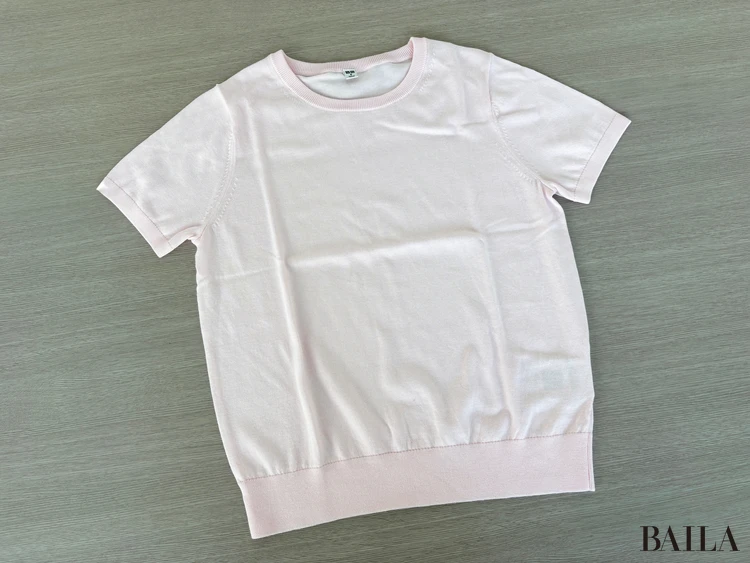 インナー／UVカットクルーネックセーター半袖（￥1990）