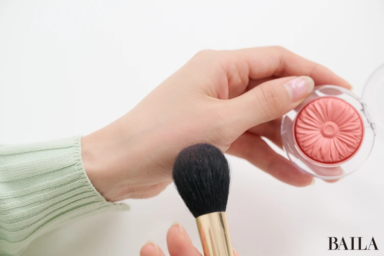 くみっきー 舟山久美子さん 時短メイク チーク