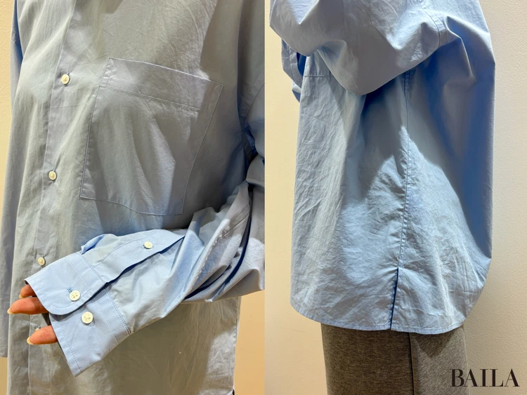 「ブロードオーバーサイズシャツ」