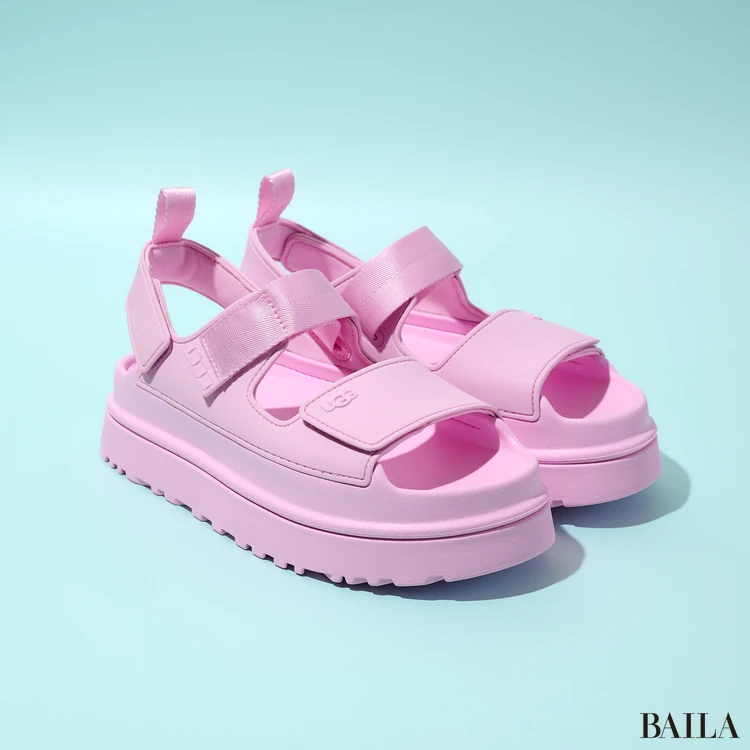 ば*お様 UGG ピンク スポーツサンダル UGG®︎】デニムに映えるピンクに一目惚れ！人気のGoldenGlow新色をお